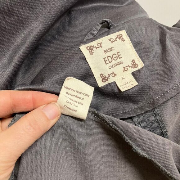 Basic Edge Lightweight Jacket with Removable Hood Silver Grey Women's Lg - Picture 8 of 8